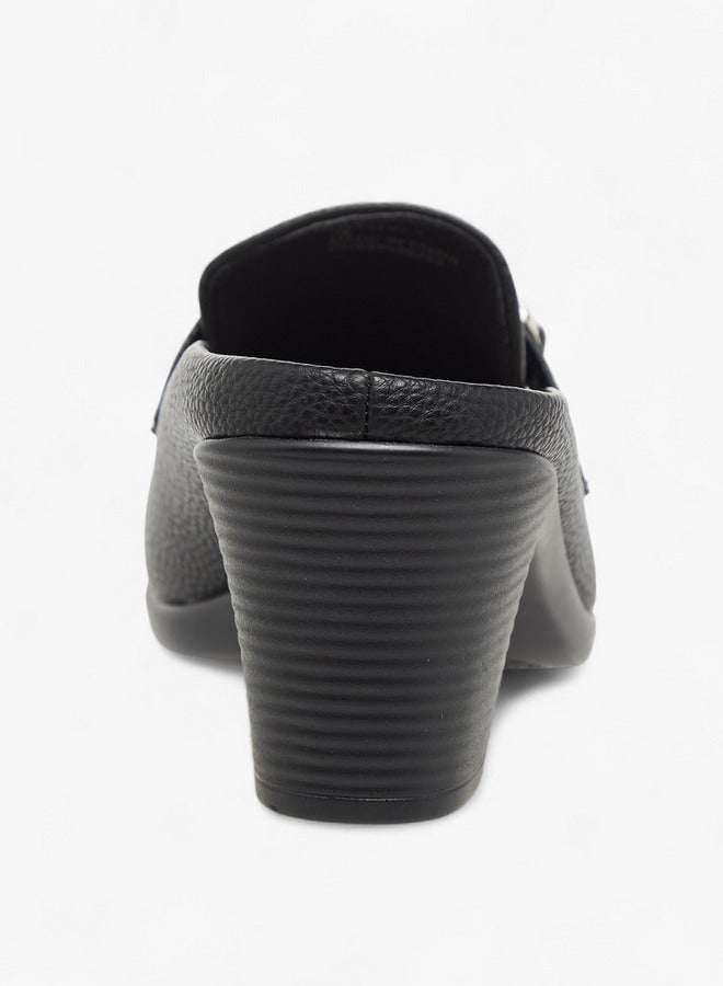 فلورا بيلا من شو إكسبرس ميش نسائي بنعل سميك مزين بمعدن وكعب مربع - Image 5