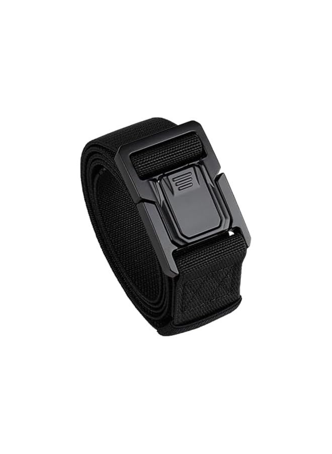 بروماس حزام نايلون تكتيكي للرجال، أحزمة عمل للرجال، قابلة للتعديل، حزام المشي لمسافات طويلة العسكري للرجال مع مشبك عالي التحمل سريع الفك، مناسب للعمل والسفر (125 سم) - Image 1