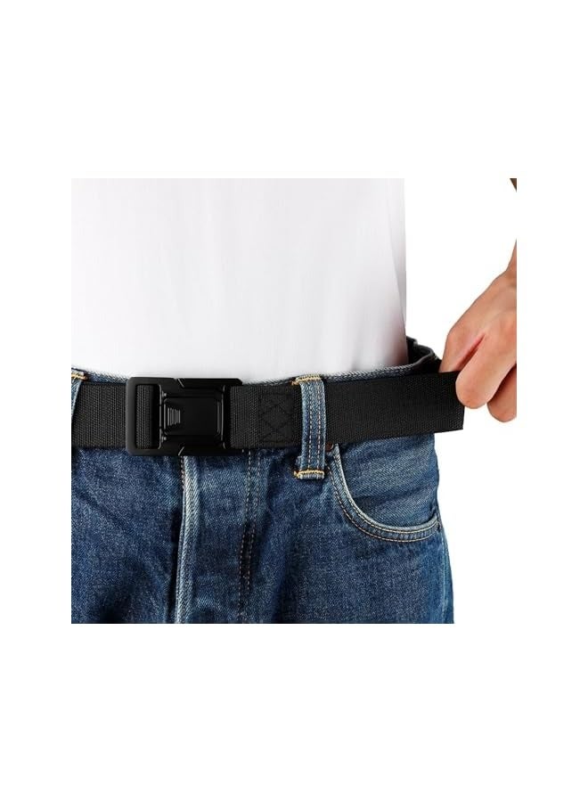 بروماس حزام نايلون تكتيكي للرجال، أحزمة عمل للرجال، قابلة للتعديل، حزام المشي لمسافات طويلة العسكري للرجال مع مشبك عالي التحمل سريع الفك، مناسب للعمل والسفر (125 سم) - Image 2