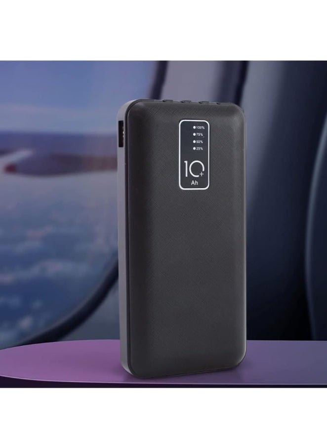 TIGER - Power Bank 10,000mAh Portable Charger – Lightweight External Battery Pack with Built-in 4 USB Cables (Type-C, Lightning, Micro USB, USB-A) | Fast Charging for iPhone, Android & More | Slim Mobile Power Bank for Travel, Work & Daily Use - Image 1