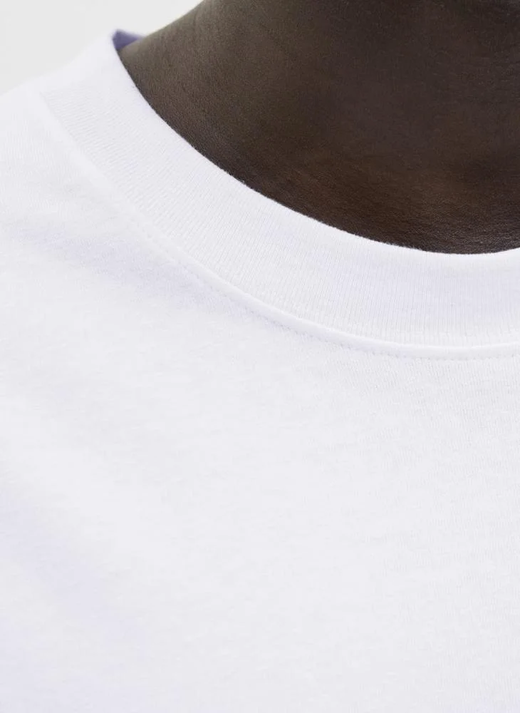 JACK & JONES Slogan Crew Neck Regular Fit T-Shirt