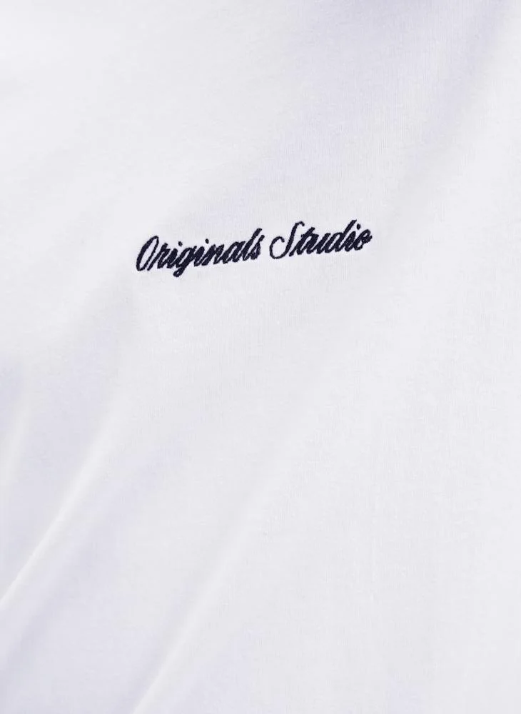 JACK & JONES Slogan Crew Neck Regular Fit T-Shirt