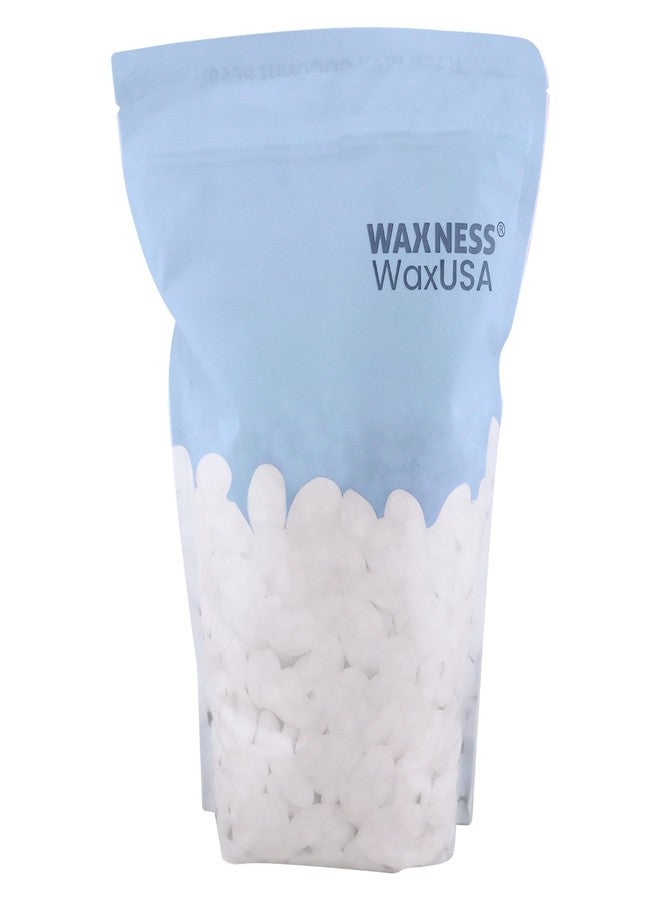 Waxness WaxUSA Coconut Pearl Hard Wax Beads 2.42 lb (1.1 kg – Synthetic Stripless Hard Wax with Polymer Blend for Sensitive Skin and Face, Professional Use – Made in Italy - Image 1
