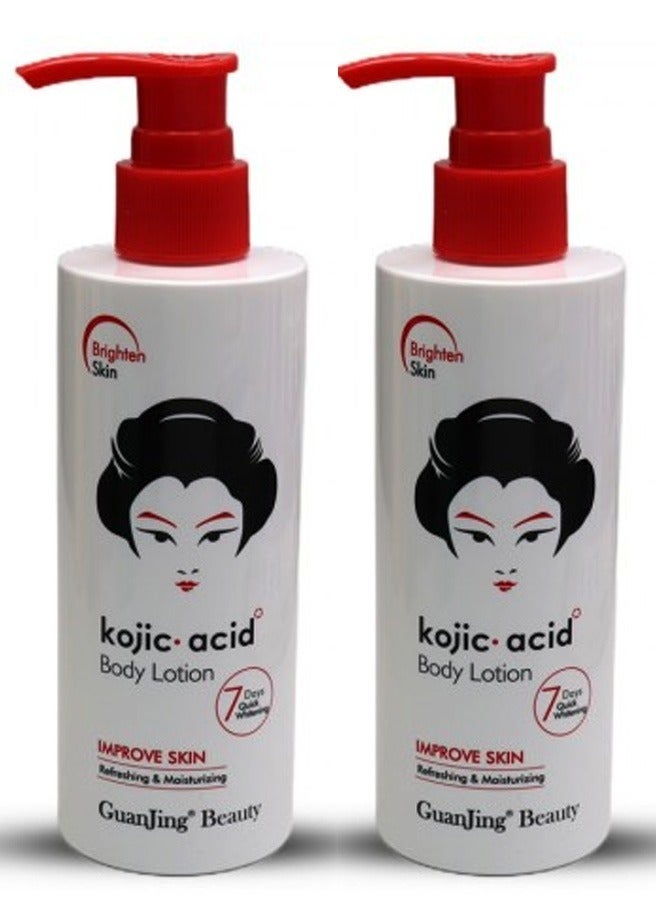 Kojic 2 Pieces Of Kojic Acid Body Lotion Improve Skin Refreshing & Moisturizing 2X230 g - Image 1