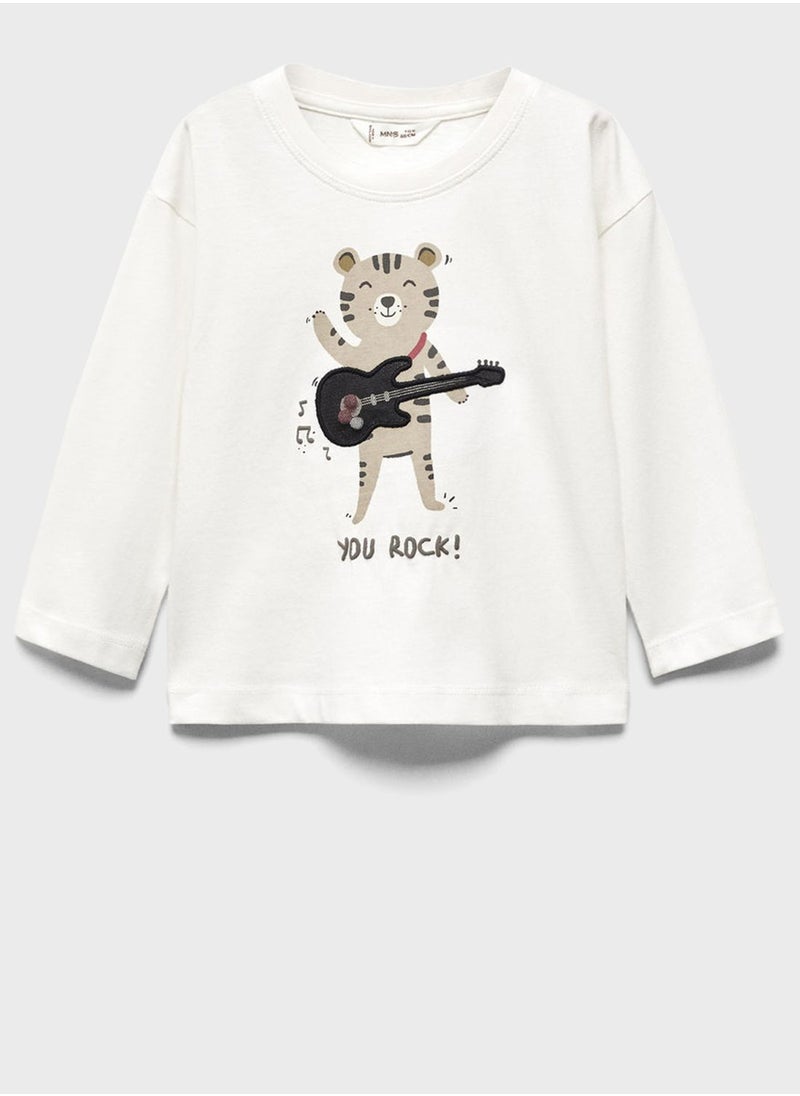 MANGO - Infant Graphic Print T-Shirt - Image 1
