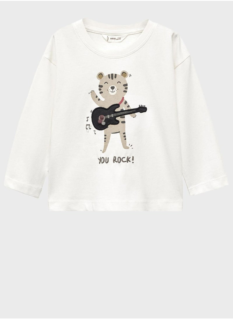 MANGO - Infant Graphic Print T-Shirt - Image 1