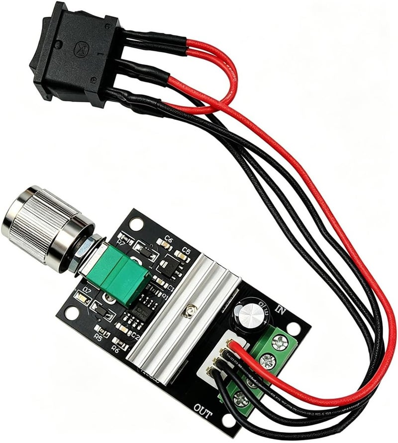 Gebildet 1 قطعة وحدة تحكم سرعة محرك DC 6V-28V 3A 80W (PWM) مشغل محرك DC قابل للتعديل وقابل للعكس للتبديل العكسي - Image 1