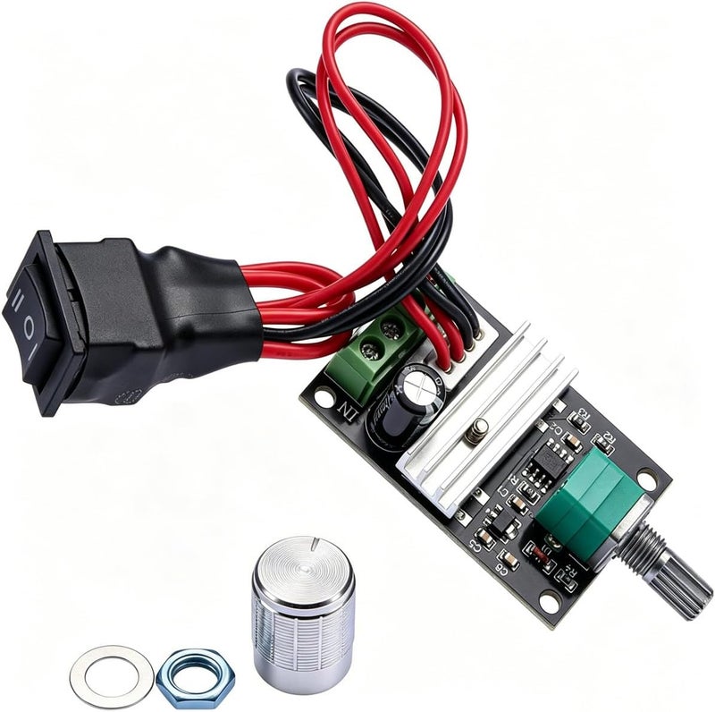 Gebildet 1 قطعة وحدة تحكم سرعة محرك DC 6V-28V 3A 80W (PWM) مشغل محرك DC قابل للتعديل وقابل للعكس للتبديل العكسي - Image 3