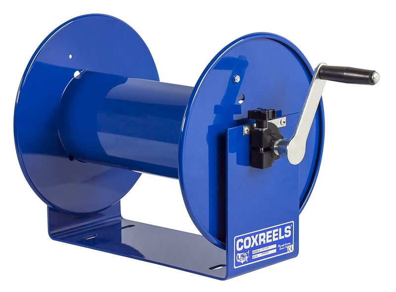 Coxreels 112-3-50 Compact Hand Crank Steel Hose Reel - 4,000 PSI - Holds 3/8" x 50' Length Hose - Perfect for Air Compressor, Garden, Pressure Washer, Electric Hoses (Hose Not Included) Made in USA - Image 4