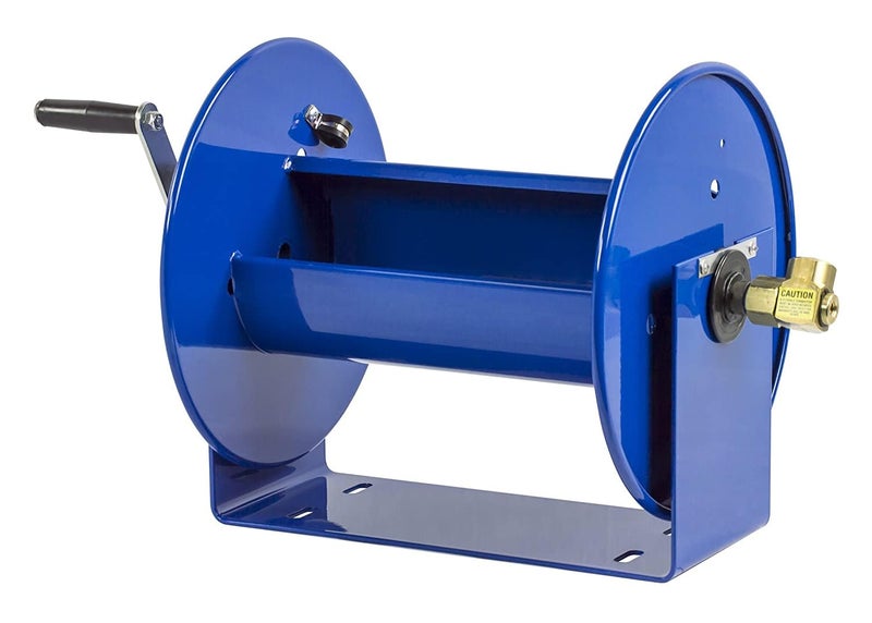 Coxreels 112-3-50 Compact Hand Crank Steel Hose Reel - 4,000 PSI - Holds 3/8" x 50' Length Hose - Perfect for Air Compressor, Garden, Pressure Washer, Electric Hoses (Hose Not Included) Made in USA - Image 5
