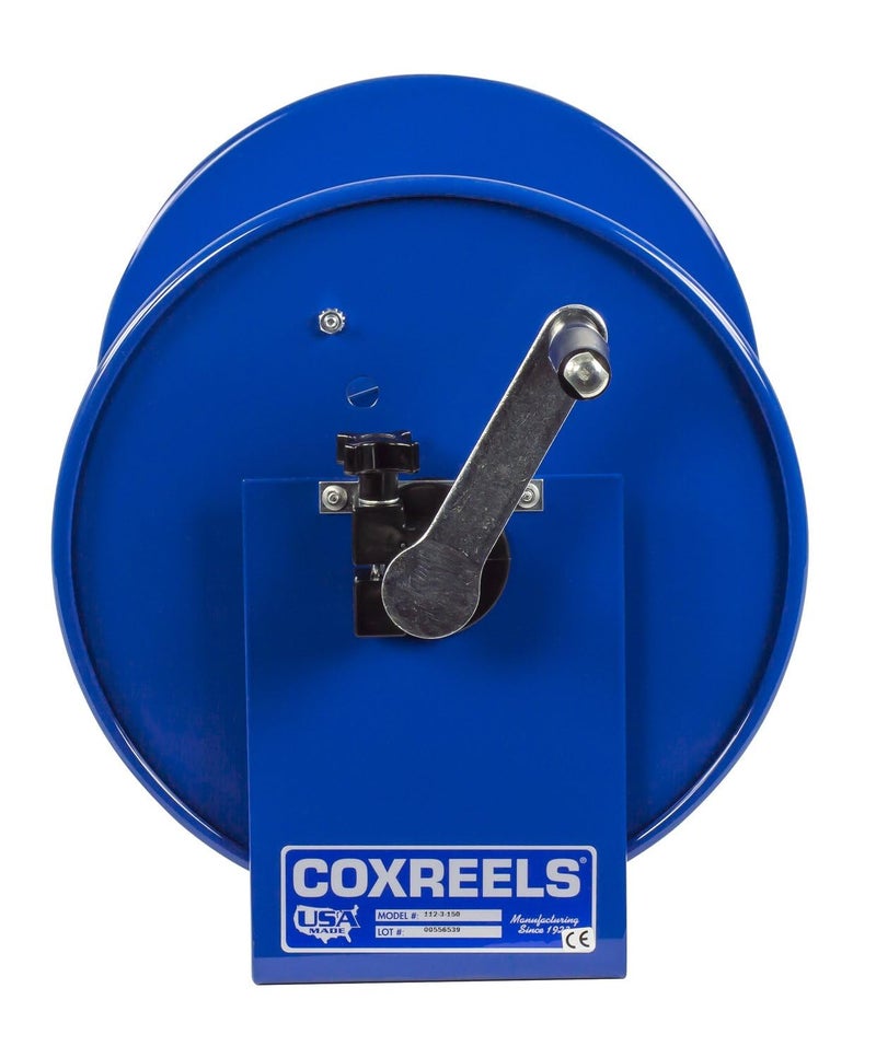 Coxreels 112-3-50 Compact Hand Crank Steel Hose Reel - 4,000 PSI - Holds 3/8" x 50' Length Hose - Perfect for Air Compressor, Garden, Pressure Washer, Electric Hoses (Hose Not Included) Made in USA - Image 3