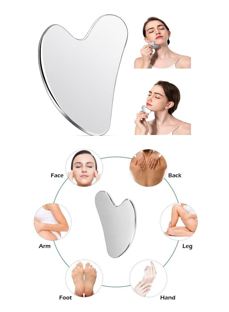 Aurafly Ice Roller for Face and Gua Sha Facial Tool Kit, Ice Cube Facial Massager with Face Gua Sha for Skin Care Eye Bags Wrinkles and Lifting Face Beauty Massager for Women Mother's Day Gift (Pink)  - Image 5