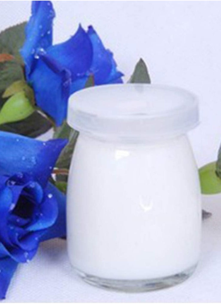 Luxoraq 200ml Yoghurt Jars pudding Jar with Lid Glass, (Pack of 12) Container With Lid For Milk Jams Jelly Mousse Yogurt Making, Jam, Jelly, Mousse & Honey - Reusable, Round Containers for Home Kitchen Storage  - Image 2