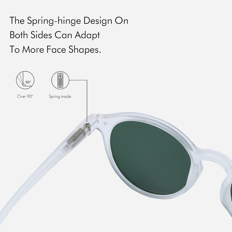 ZENOTTIC Polarized Round Sunglasses, Stylish Small Sunglasses for Men and Women Retro Classic, Multi-Style Selection - Image 5