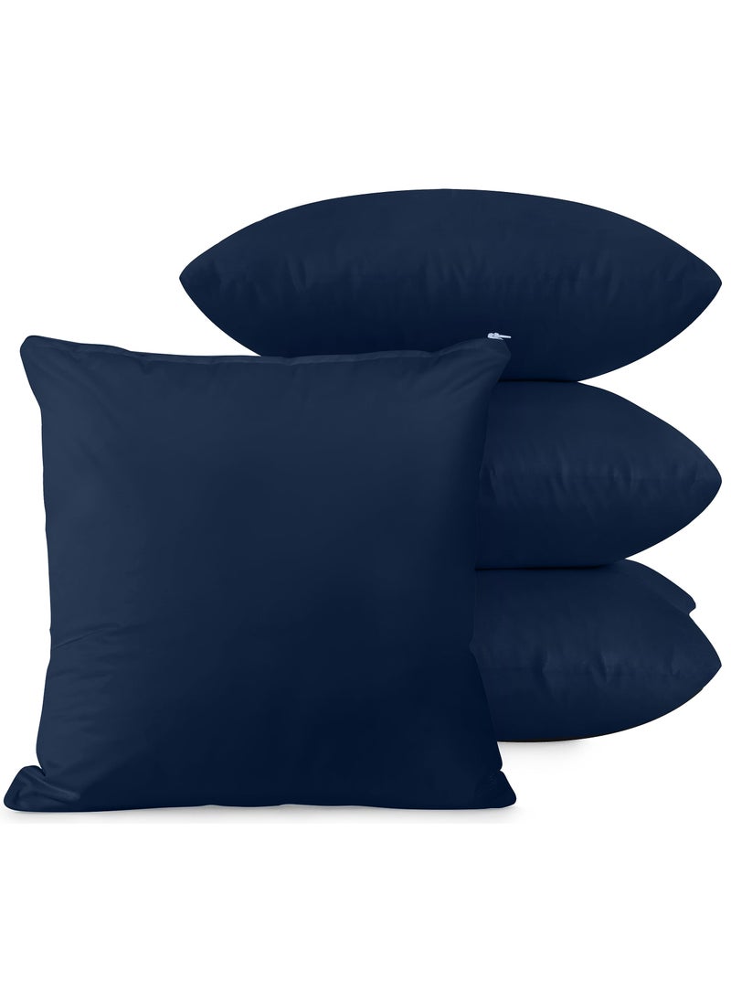 Utopia Bedding Utopia Bedding Zippered Waterproof Throw Pillow Protectors (No Pillow Inserts)  European (Pack of 4  Navy)  Bed Bug Proof Decorative Pillow Encasement Covers for Outdoors  Bed  Couch 26 x 26 inches  - Image 1
