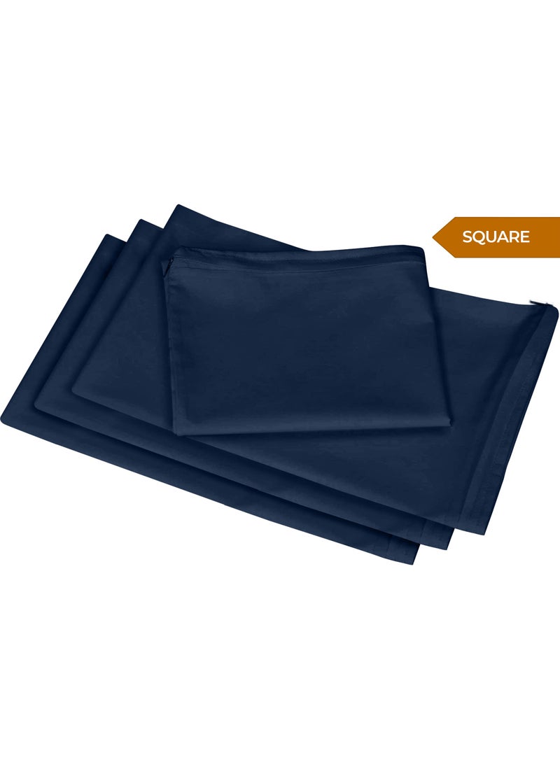 Utopia Bedding Utopia Bedding Zippered Waterproof Throw Pillow Protectors (No Pillow Inserts)  European (Pack of 4  Navy)  Bed Bug Proof Decorative Pillow Encasement Covers for Outdoors  Bed  Couch 26 x 26 inches  - Image 2