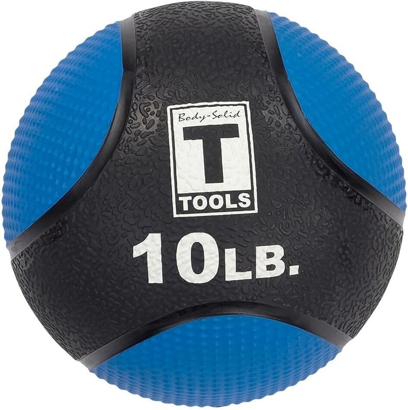 Body Solid Rubber Medicine Ball - Superior Grip, Textured Surface, Adjustable Air Pressure Fitness Balls - Ideal for Cardio and Core Exercise in Home & Gym Workouts - Image 1