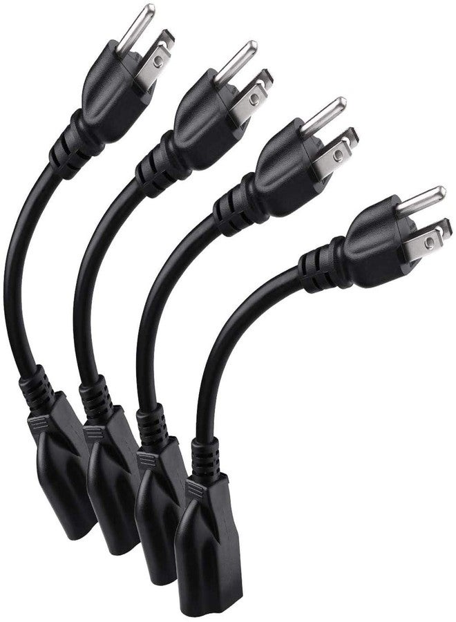 Miady [UL Listed] Power Extension Cord 4 Pack Short Cord - Image 1