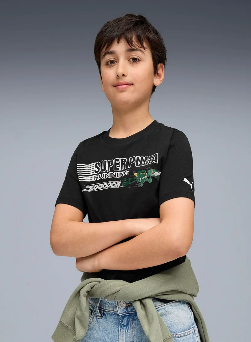 بوما تيشيرت بطبعة قطة حمضية