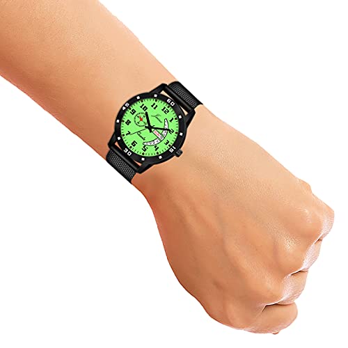 jainx Radium Dial Black Silicone Strap Analog Wrist Watch for Men - JM7108 - Image 5