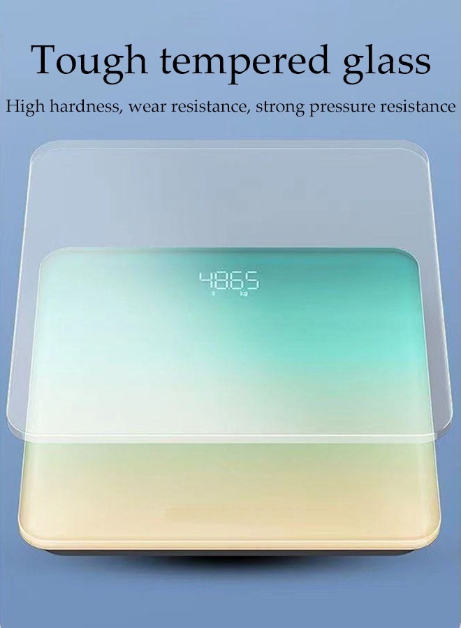 DUNISO Multi-Functional Body Scale Digital Bathroom Scales with High Precision Sensors Rechargeable Ergonomically Designed Large Scale Weight Scale with LED Display - Image 5