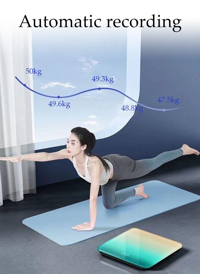 DUNISO Multi-Functional Body Scale Digital Bathroom Scales with High Precision Sensors Rechargeable Ergonomically Designed Large Scale Weight Scale with LED Display - Image 4