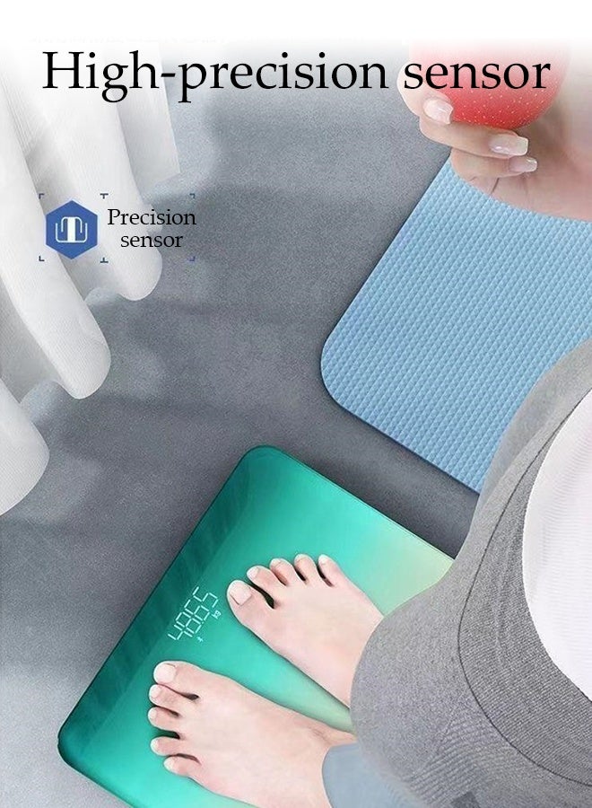 DUNISO Multi-Functional Body Scale Digital Bathroom Scales with High Precision Sensors Rechargeable Ergonomically Designed Large Scale Weight Scale with LED Display - Image 2