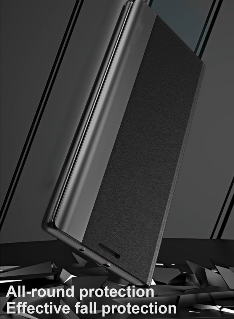 Aookay Case Compatible with Galaxy S24 Ultra Cover, Samsung S24 Ultra Ultra Slim Flip Case, Anti-Scratch, Nano Adsorption, Stand Function, Cover Case for Samsung S24 Ultra 5G (S24 Ultra, Black) - Image 5