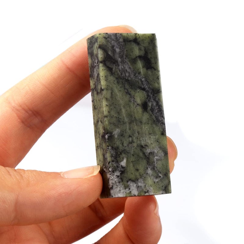CBRIGHT Mini Knife Sharpening Stone 1PC 10000# Whetstone Final Fine Polished Natural green Sharpener Oilstone (2 x 0.8 x 0.4 Inch) - Image 4