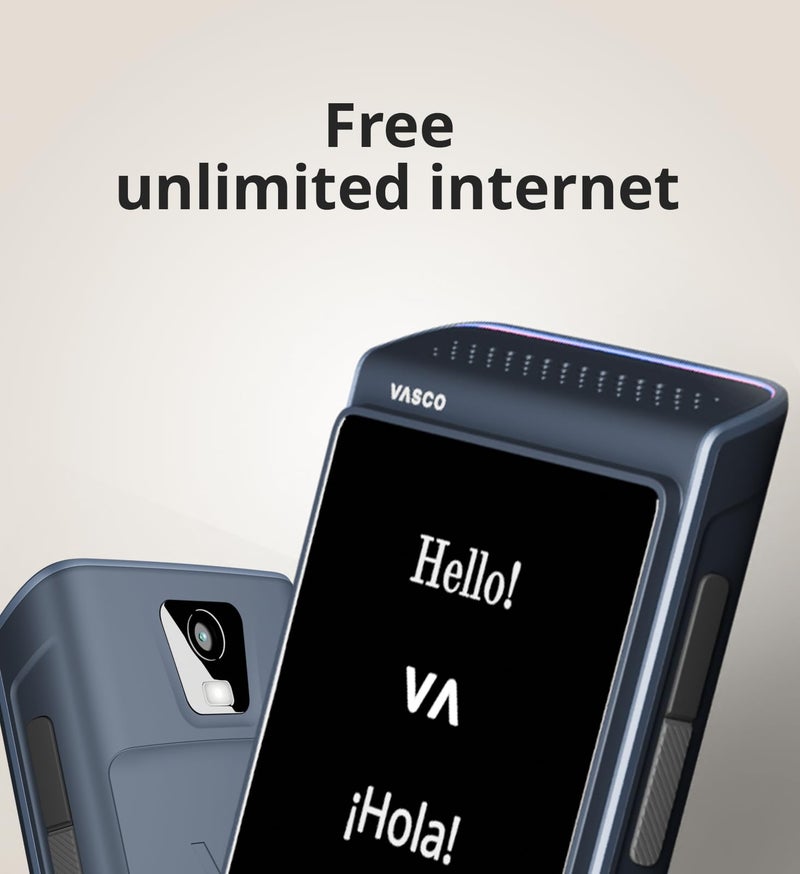 Vasco Electronics Vasco Translator Q1 | AI Voice Cloning Language Translator Device | 113 Languages | Free Lifetime Internet in Nearly 200 Countries | Scarlet Pulse - Image 5