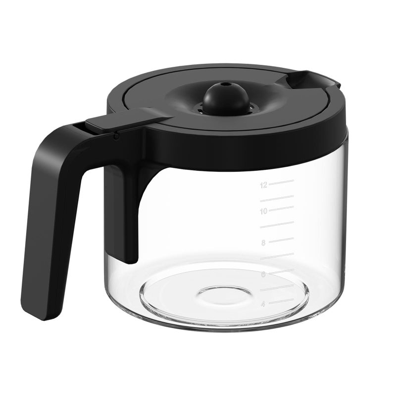 12CUPS Coffee Maker Glass Carafe Replacement Compatible with Keurig KDuo 5100 Single Serve KCup Pod Carafe Coffee Maker NOT Fit KDuo 5000 Essentials Model