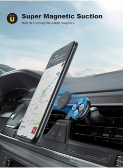 Gzar Magnetic Phone Car Mount Air Vent Phone Holder for Cars with Hook Clip 360° Rotation Universal Magnetic Car Phone Holder for iPhone 13 12 11 XS X SE 8 Plus Samsung S20  - Image 5