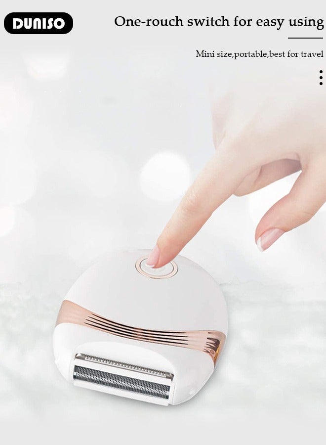 DUNISO Electric Hair Removal for Women, Portable Painless Electric Shaver Device for Face, Rechargeable Facial Hair Removal, Mini Face Shaver for Upper Lip, Chin, Eyebrow, Neck, Leg - Image 5