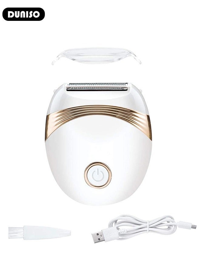 DUNISO Electric Hair Removal for Women, Portable Painless Electric Shaver Device for Face, Rechargeable Facial Hair Removal, Mini Face Shaver for Upper Lip, Chin, Eyebrow, Neck, Leg - Image 4