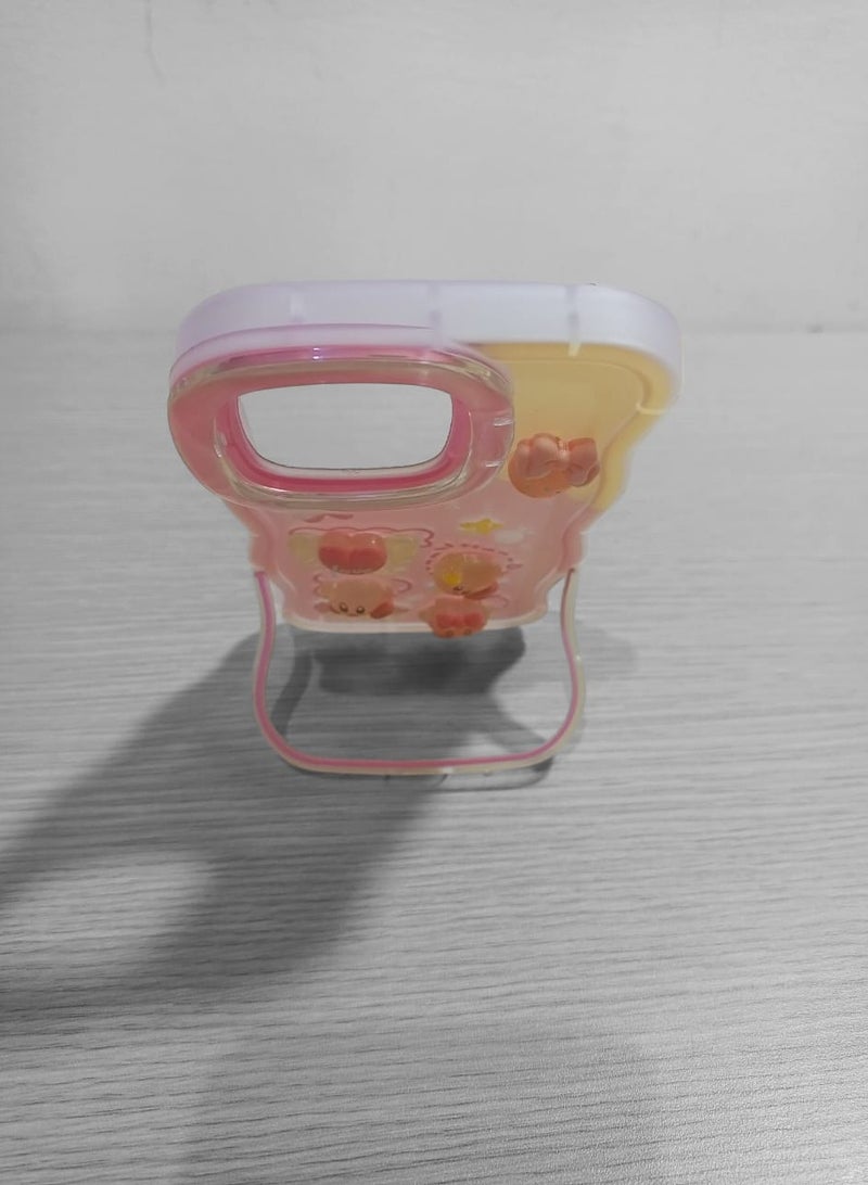 Mobile Phone Case Apple 15 pro Protective Case Girls Anti-fall Watching Drama Stand Stand High-grade Cute Style  - Image 3