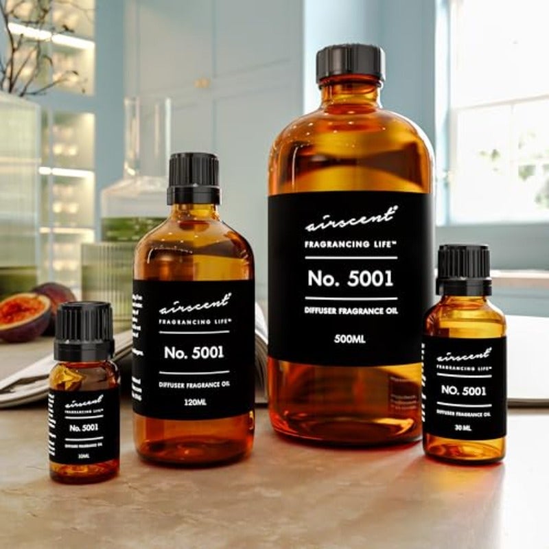 Diffuser Oil #5001 Inspired by Baccarat Rouge Perfume Oil - AirScent Premium Essential Oil Blend - 120ml and 4oz Fragrance Oil Dropper Bottle for Diffuse - Image 3