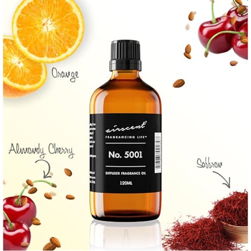 Diffuser Oil #5001 Inspired by Baccarat Rouge Perfume Oil - AirScent Premium Essential Oil Blend - 120ml and 4oz Fragrance Oil Dropper Bottle for Diffuse - Image 4