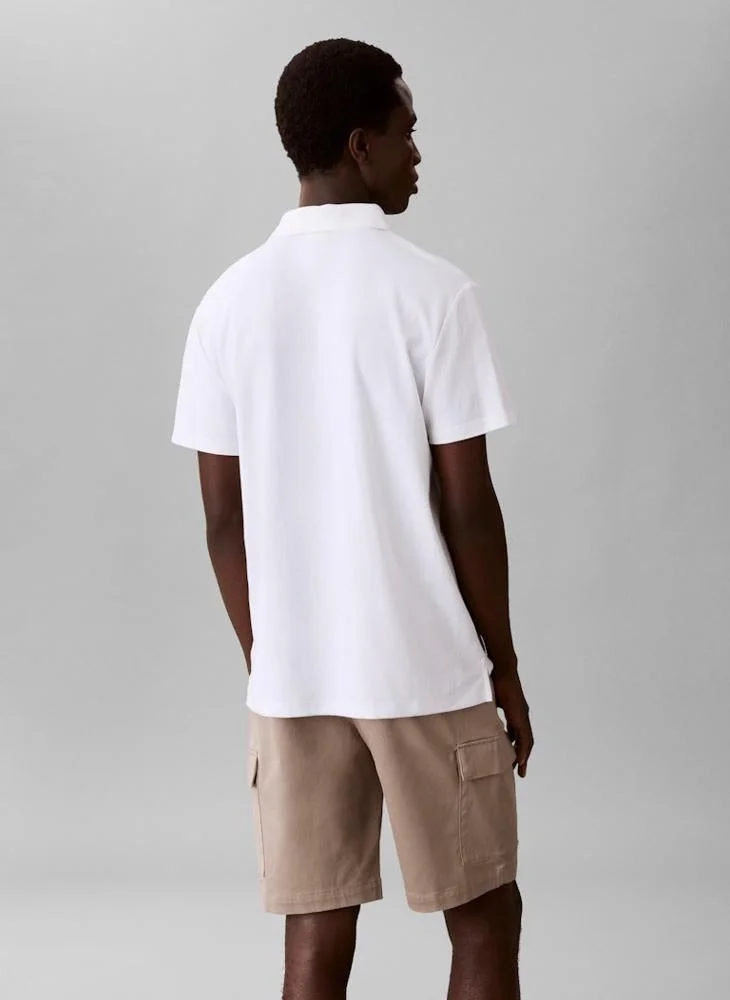 CALVIN KLEIN Interlock Knit Bird's Eye Polo