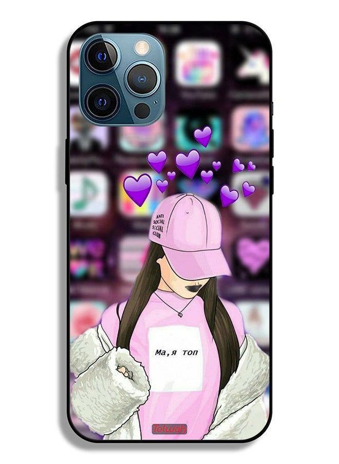 Tolwak Apple iPhone 12 Pro Protective Case Anti Social Club  - Image 2