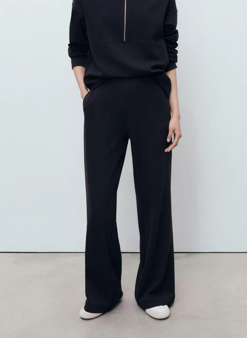مانجو Cotton jogger-style trousers