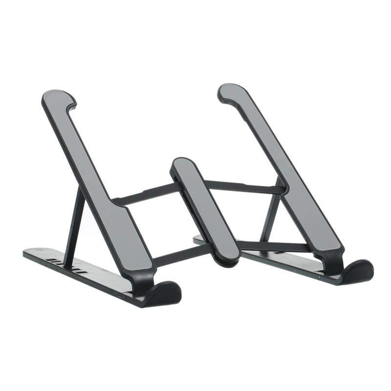 Laptop Stand: Lightweight Strengthened Aluminum Alloy, Adjustable Viewing Angle - Heat Dissipating Foldable Compact Size for Business Travel, Neck Strain Relief - Image 4