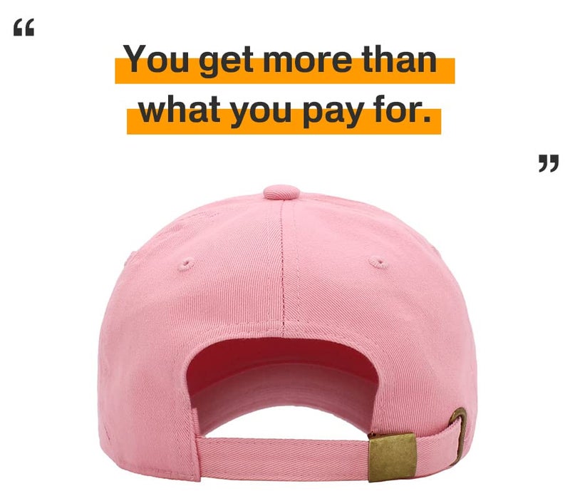 KBETHOS KB-LOW PNK Classic Cotton Dad Hat Adjustable Plain Cap. Polo Style Low Profile (Unstructured) (Classic) Pink Adjustable - Image 5