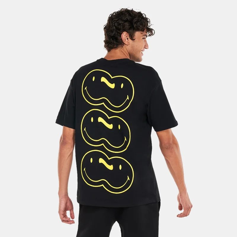 NEW ERA Men's Smiley Double Logo T-Shirt