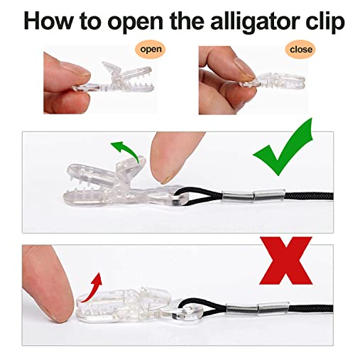 Anico Clips Otoclip for Adults and Kids with 7mm 9mm 11mm Silicone Loops for BTE Hearing Aids - Anti Lost Lanyard Cord and Carry Case (Gray) - Image 4