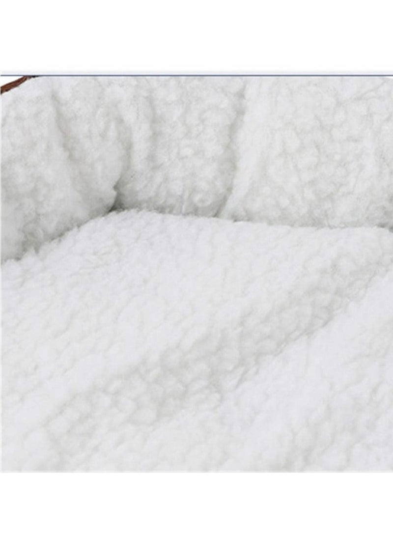 MARGOUN Dog Bed Pet Cat Bed Soft Fluffy Cushion Bed Comfortable and Washable Pet Mattress 40x45cm Orange - Image 5