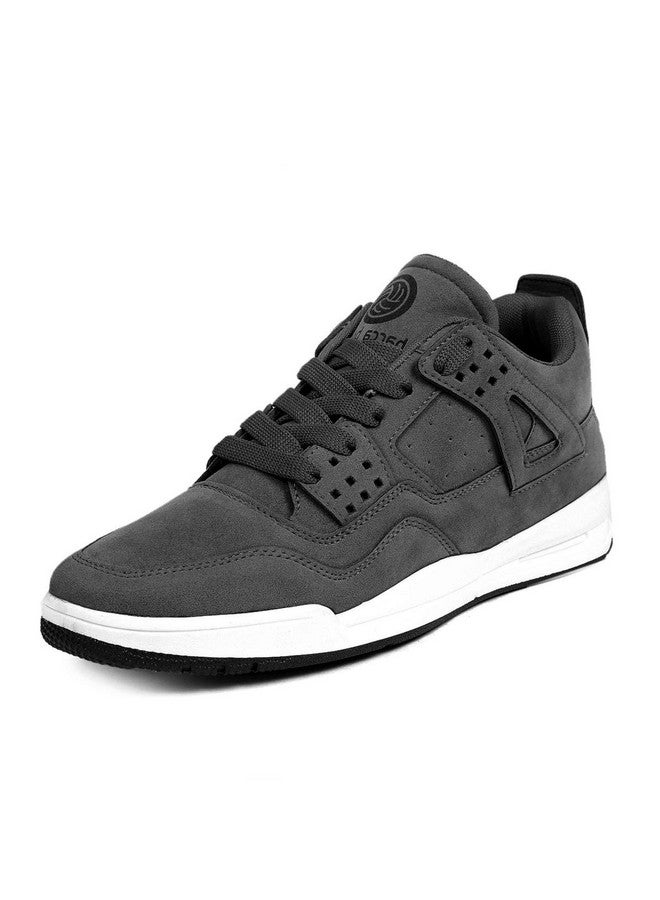 Bacca Bucci Men's Ultraforce Mid-top Athletic-Inspired Retro Fashion Sneakers - Grey, Size UK8 - Image 1