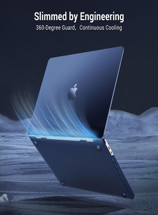 MOSISO Compatible with MacBook Pro 13 inch Case M2 2025-2016 A2338 M1 A2251 A2289 A2159 A1989 A1708 A1706, Ultra-Thin Natural Original Color Case Plastic Hard Shell&Keyboard Cover, Midnight Blue - Image 5