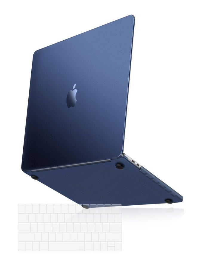 MOSISO Compatible with MacBook Pro 13 inch Case M2 2025-2016 A2338 M1 A2251 A2289 A2159 A1989 A1708 A1706, Ultra-Thin Natural Original Color Case Plastic Hard Shell&Keyboard Cover, Midnight Blue - Image 1
