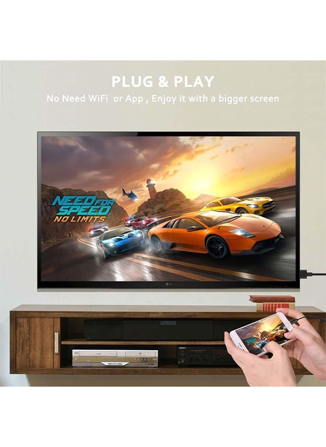 HY HDMI Adapter MHL Converter Cable 4K HD Video Digital HDTV Cord Mirrorring for HP MacBook iPhone 15 Pro Max Samsung Galaxy S22 Plus S21 S20 S10 Note 20 USB Type C Android Phones to Projector Monitor TV  - Image 4