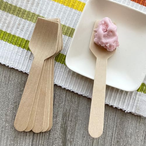 Outside the Box Papers Bulk Mini Wooden Spoons -Eco Friendly Disposable Biodegradable - 3.75 Inches - 300 Pack Outside the Box Papers Brand - Image 5